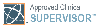 Logo for an "Approved Clinical SUPERVISOR".