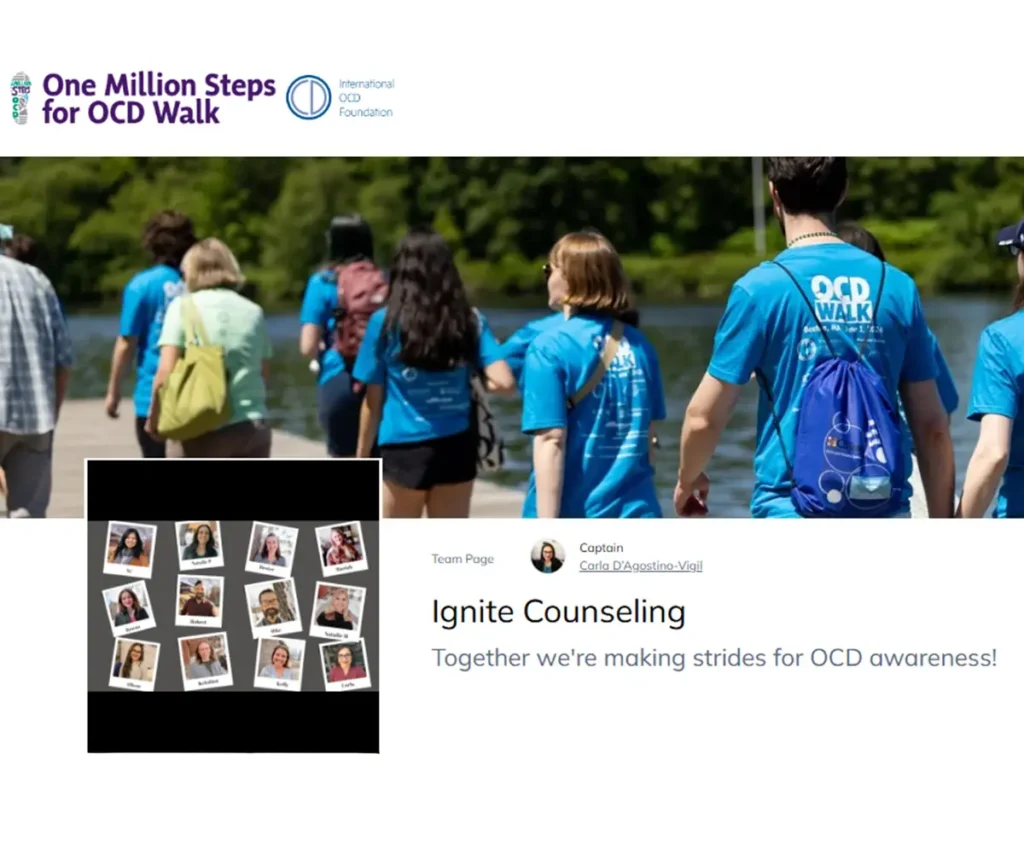 Banner image for One Million Steps for OCD Walk arrange by Ignite Couseling Colorado