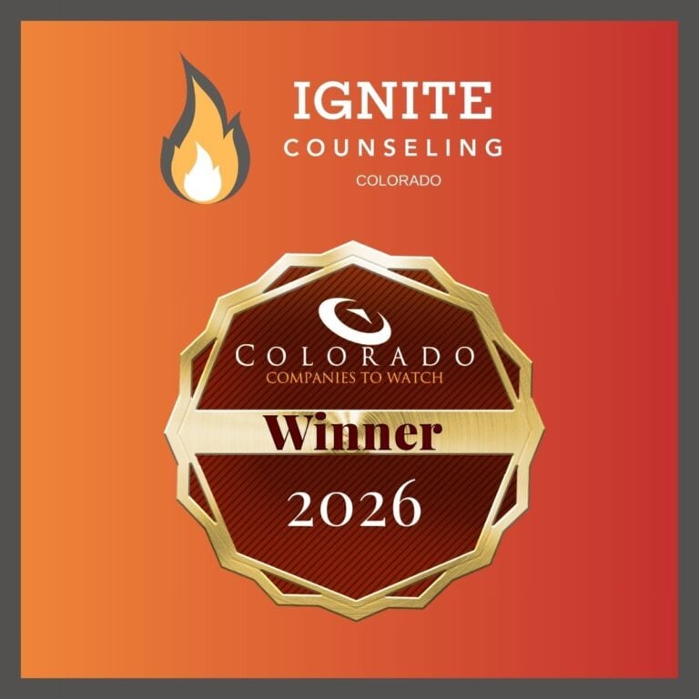 Ignite Counseling Colorado wins the Colorado Companies to Watch award for best mental health company in Denver