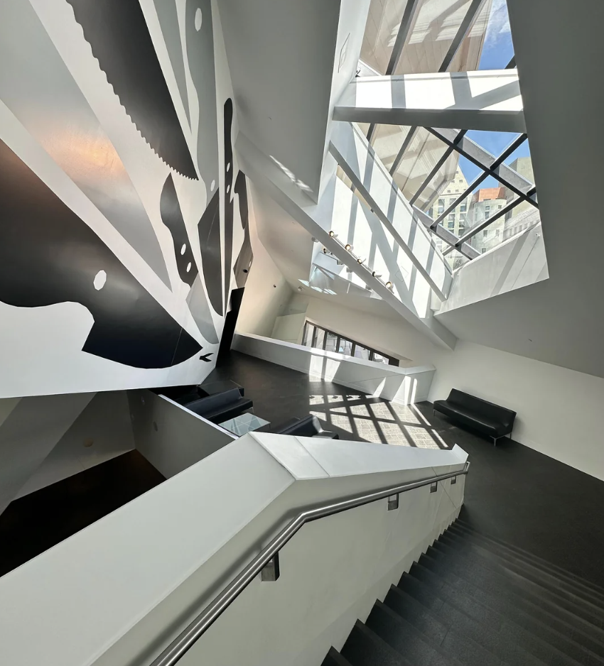 Staircase in the Fredrick C Hamilton Building of the Denver Art Museum